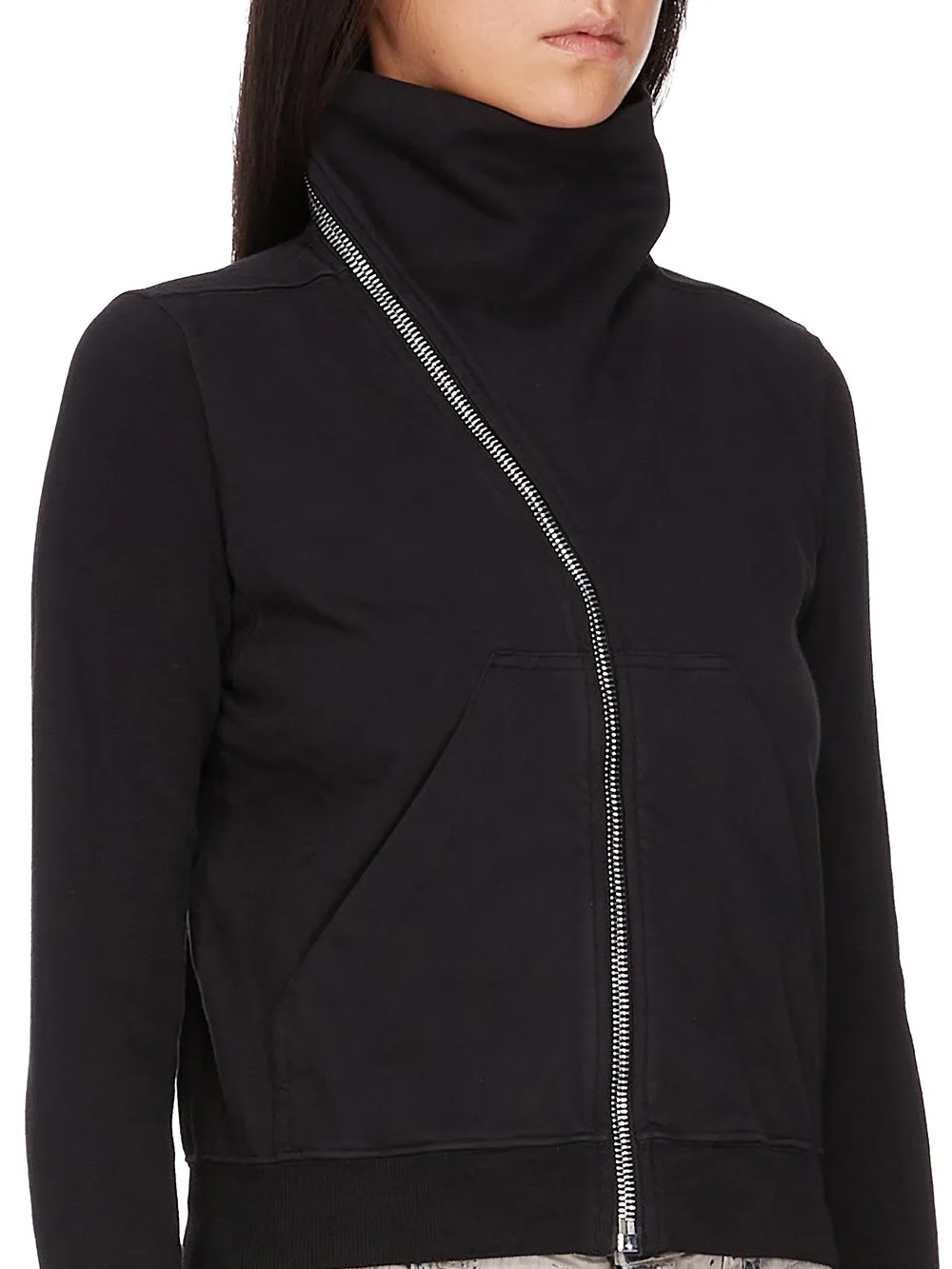 Drkshdw Concordians Mountain Sweat In Black Compact Heavy Jersey