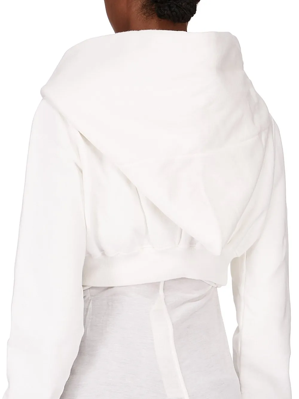 Drkshdw Concordians Micro Mountain Hoodie In Milk Furka Heavy Sweatshirt