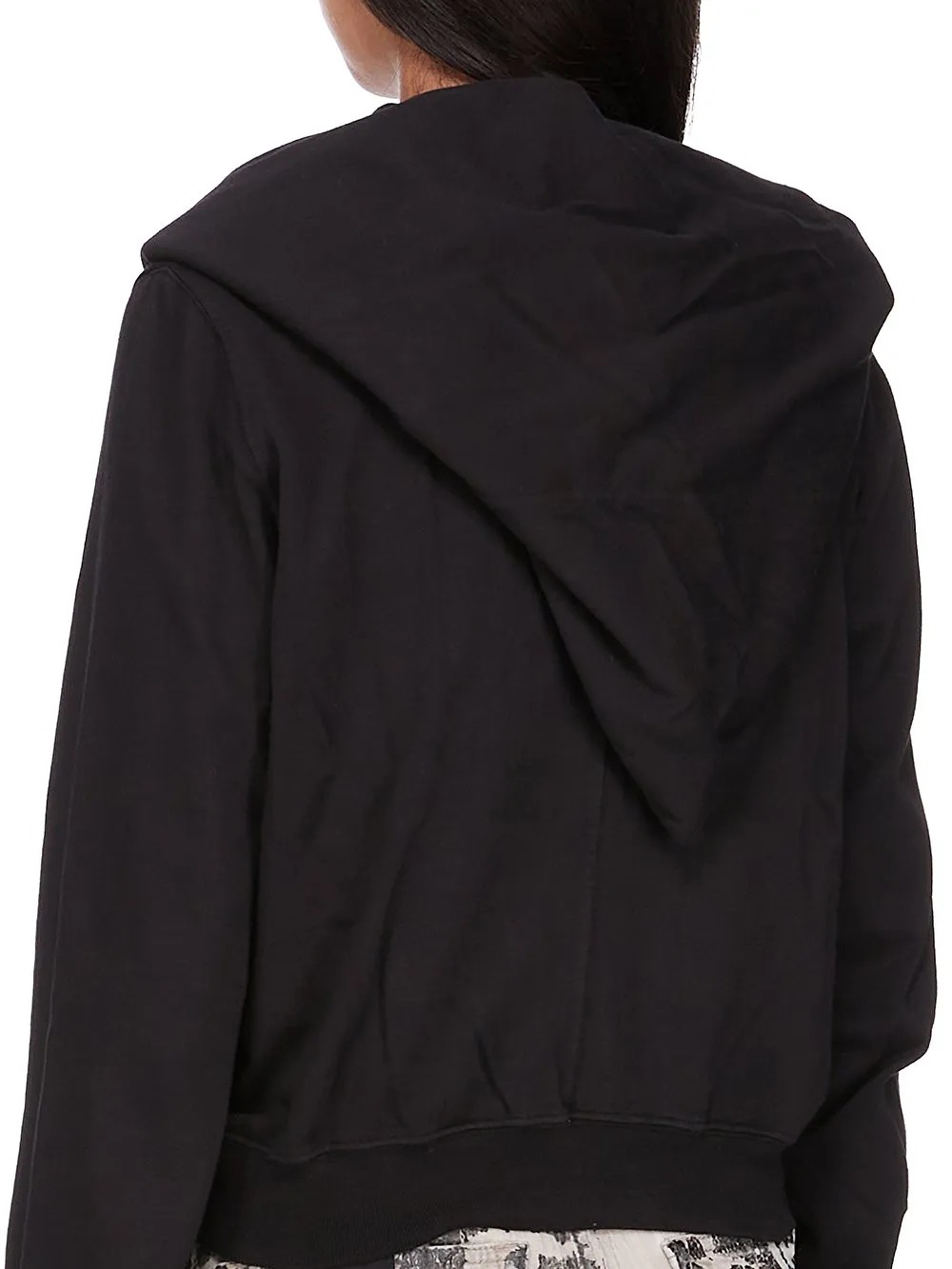 Drkshdw Concordians Mountain Hoodie In Black Compact Heavy Jersey