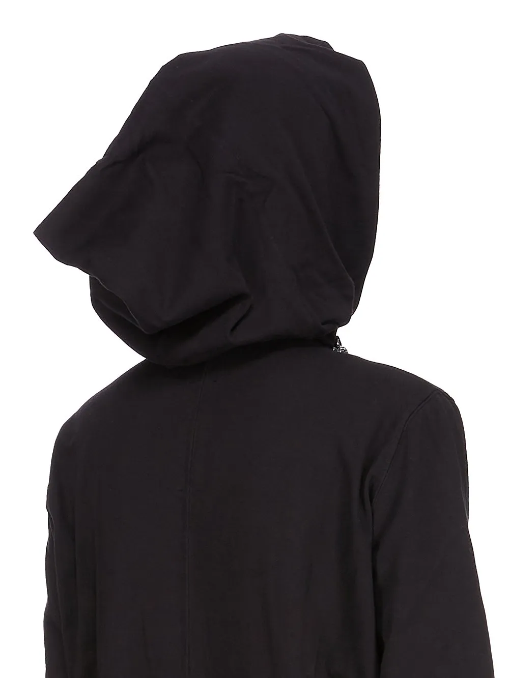 Drkshdw Concordians Mountain Hoodie In Black Compact Heavy Jersey