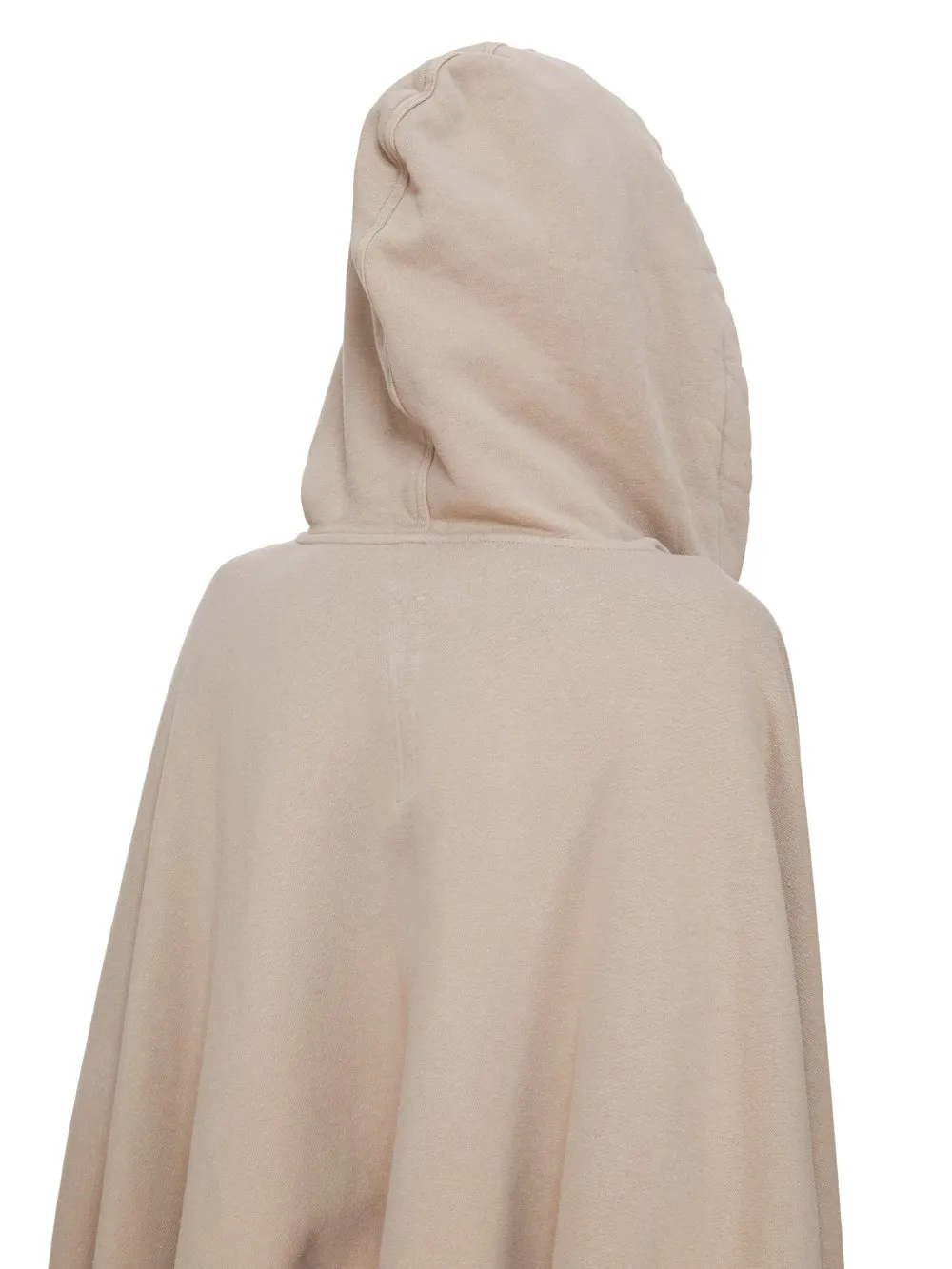 Drkshdw Concordians Poncho In Dirty Pearl Slub Felpa