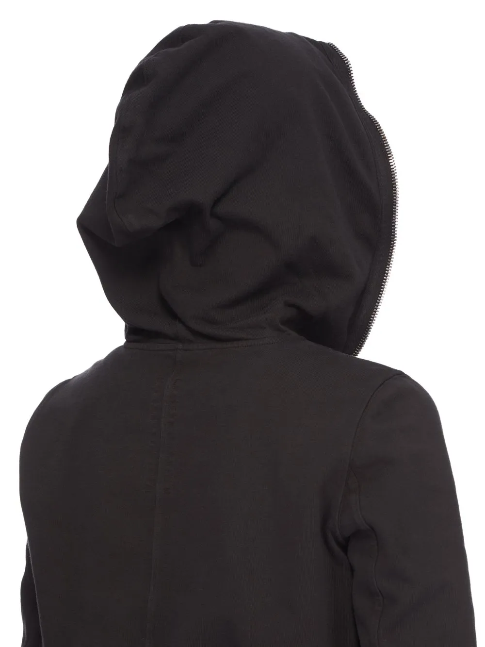Drkshdw Concordians Small Gimp Hoodie In Black Compact Heavy Jersey