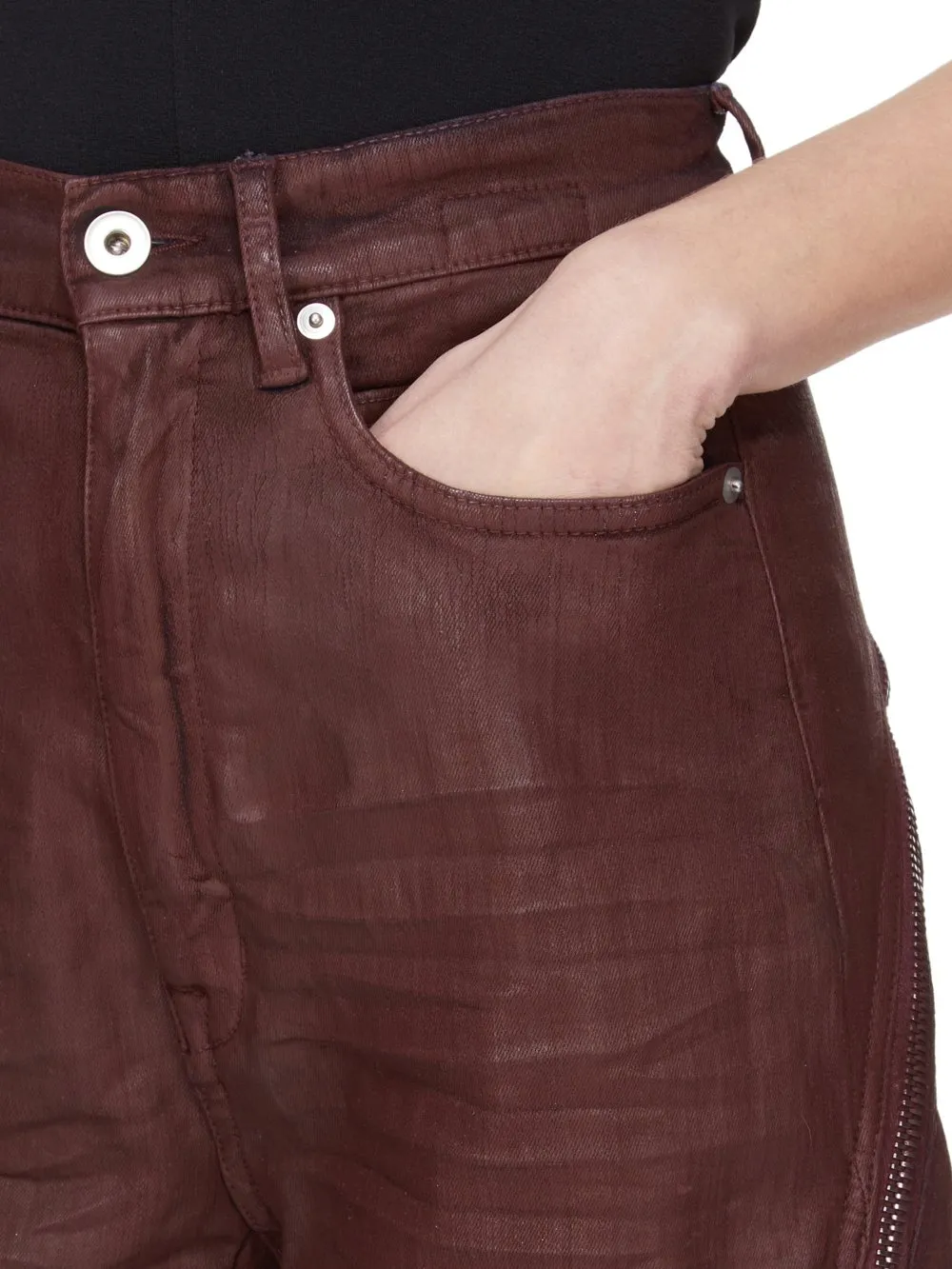 Drkshdw Concordians Bolan Banana In Scab Wax Stretch Denim