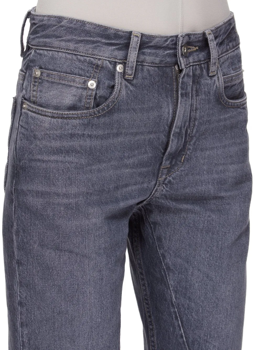 Drkshdw Concordians Fog Cut In 13Oz Stone Washed Grey Denim
