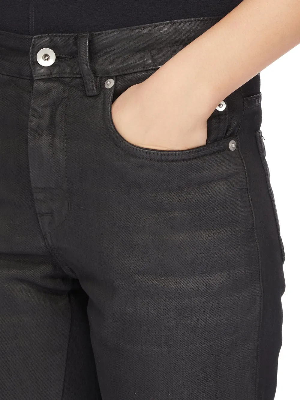 Drkshdw Concordians Fog Cut In 13Oz Black Wax Denim