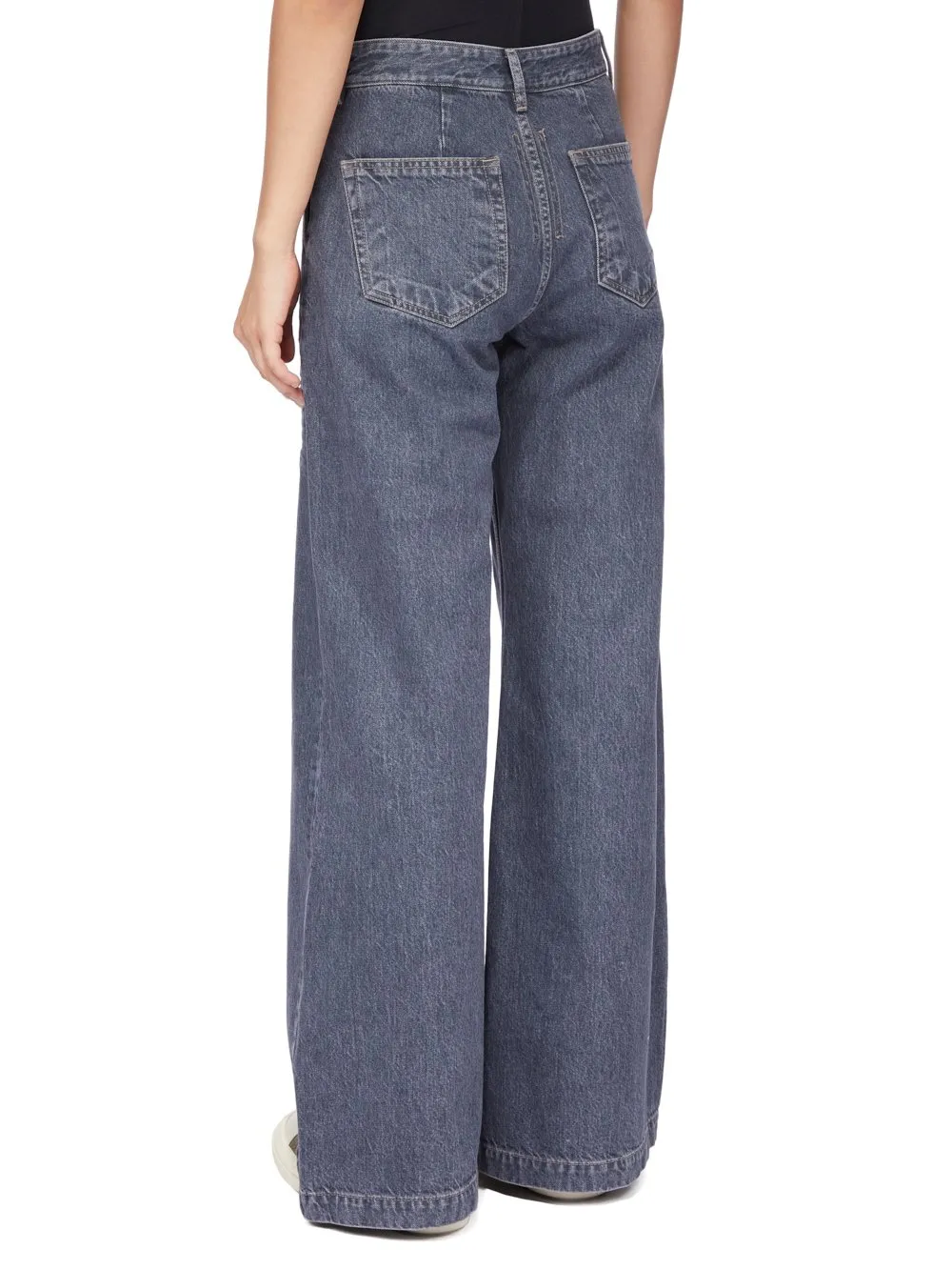 Drkshdw Concordians Geth Jeans In 13Oz Stone Washed Grey Denim