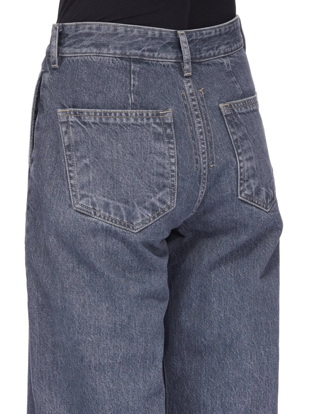 Drkshdw Concordians Geth Jeans In 13Oz Stone Washed Grey Denim