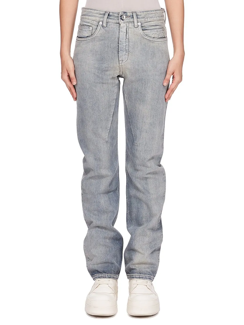 Drkshdw Concordians Fog Cut In 13Oz Mineral Pearl Denim