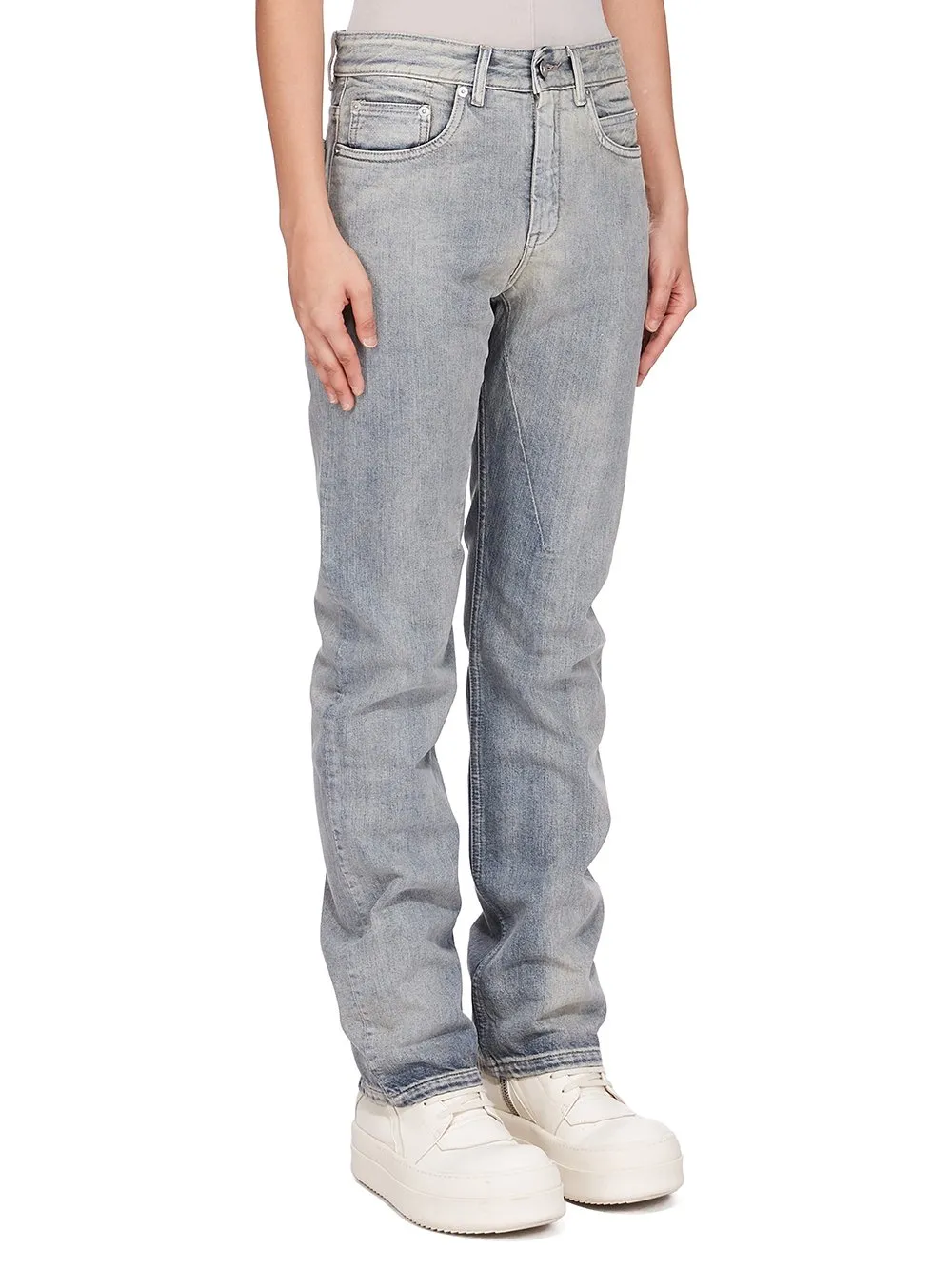 Drkshdw Concordians Fog Cut In 13Oz Mineral Pearl Denim
