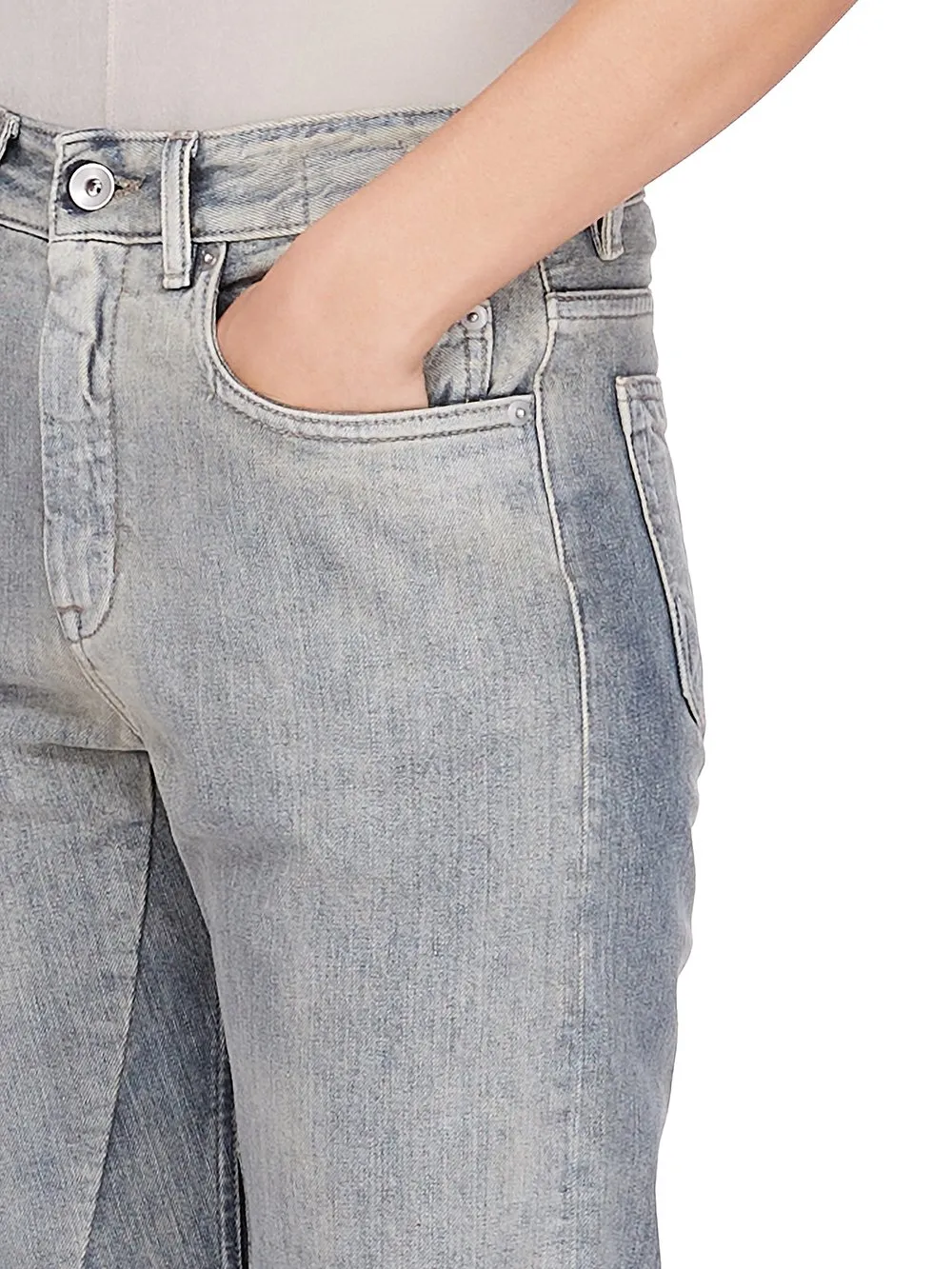 Drkshdw Concordians Fog Cut In 13Oz Mineral Pearl Denim