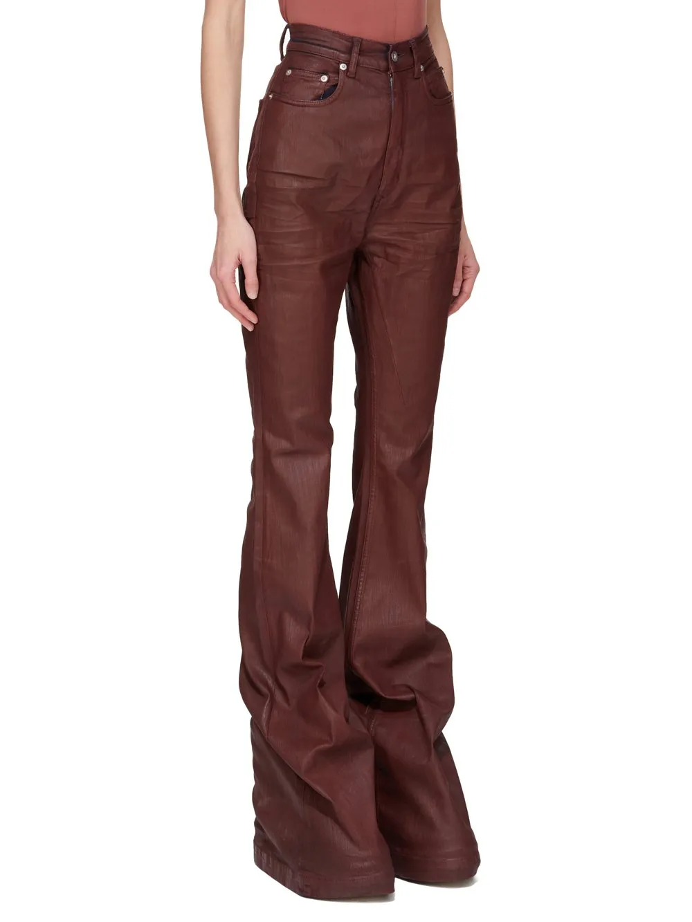 Drkshdw Concordians Bolan Bootcut In Scab Wax Stretch Denim
