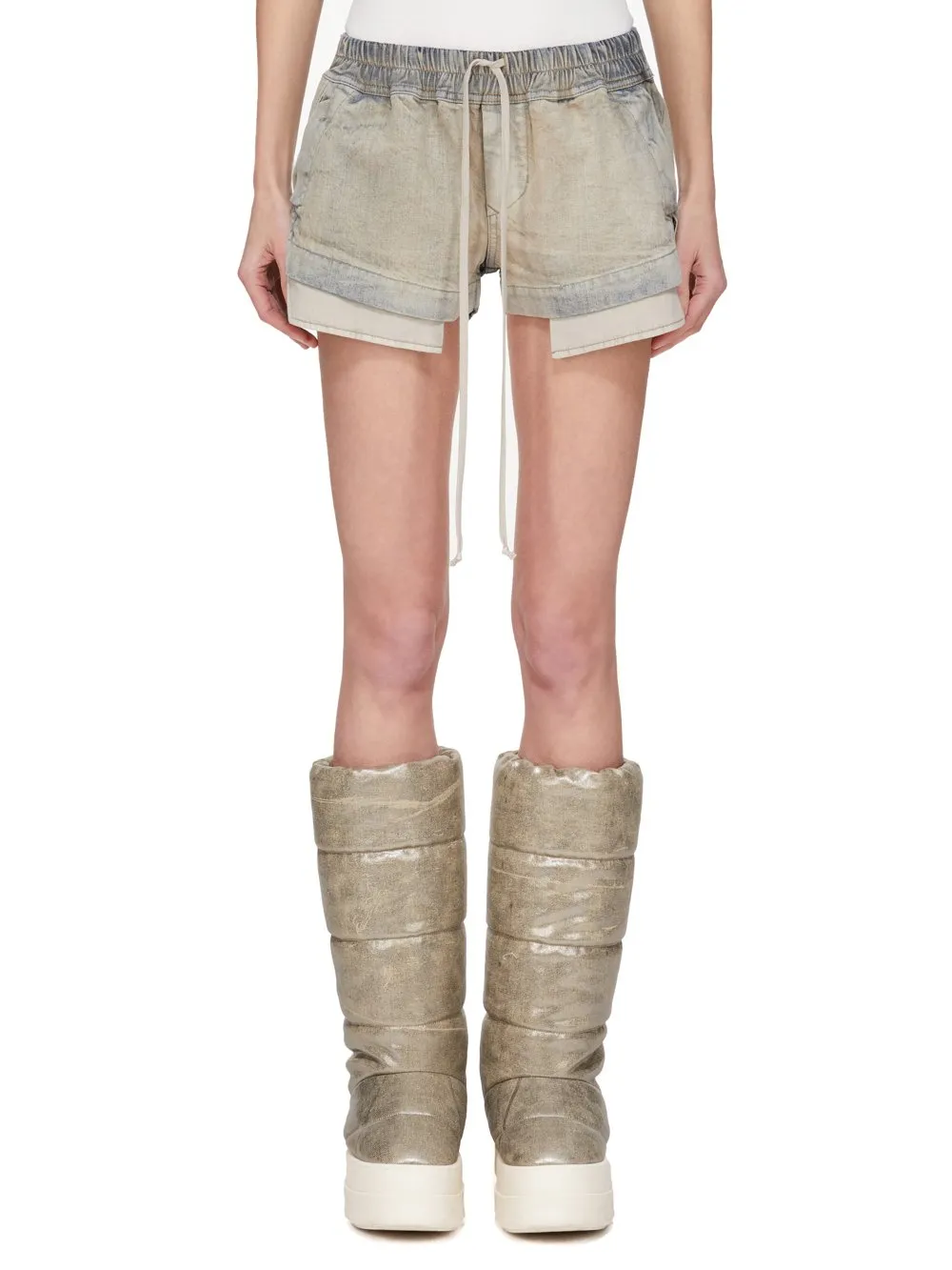 Drkshdw Concordians Fog Boxers In 13Oz Mineral Pearl Denim