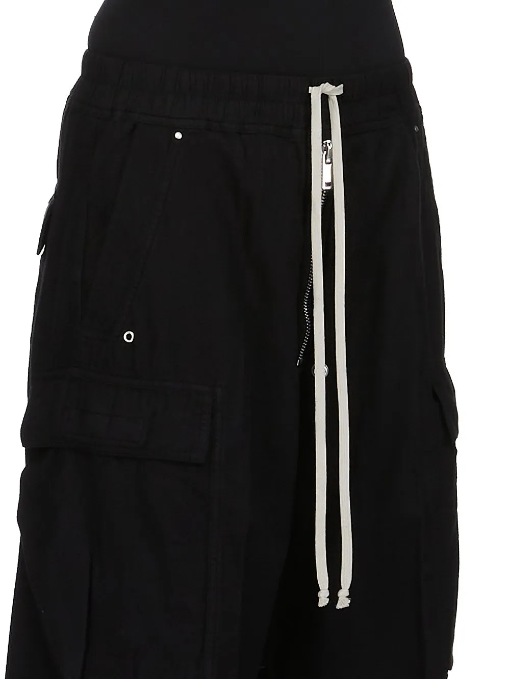 Drkshdw Concordians Double Cargo Jumbo Belas In Black Light Flannel