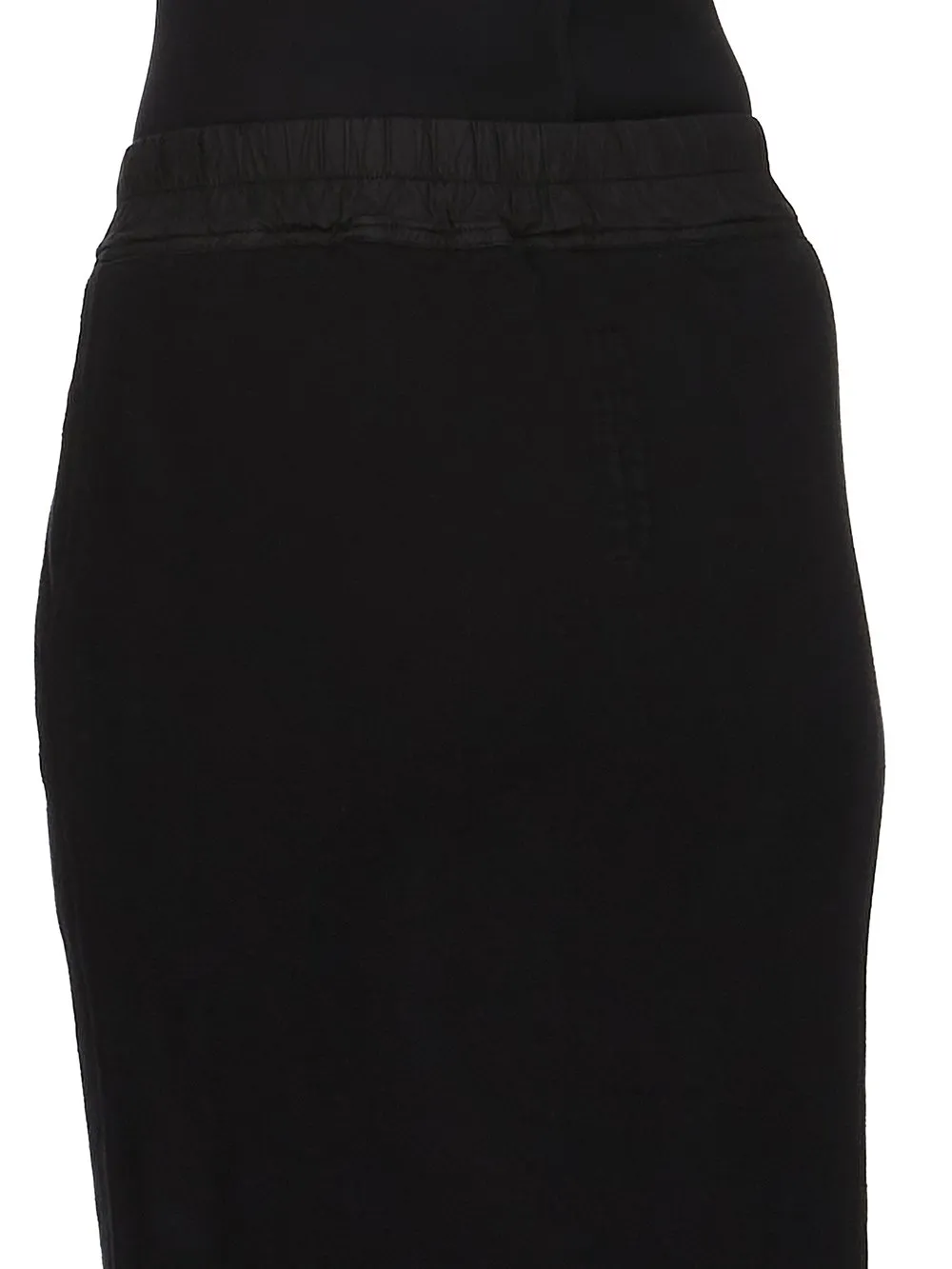 Drkshdw Concordians Phleg Pillar Skirt In Black Slub Felpa