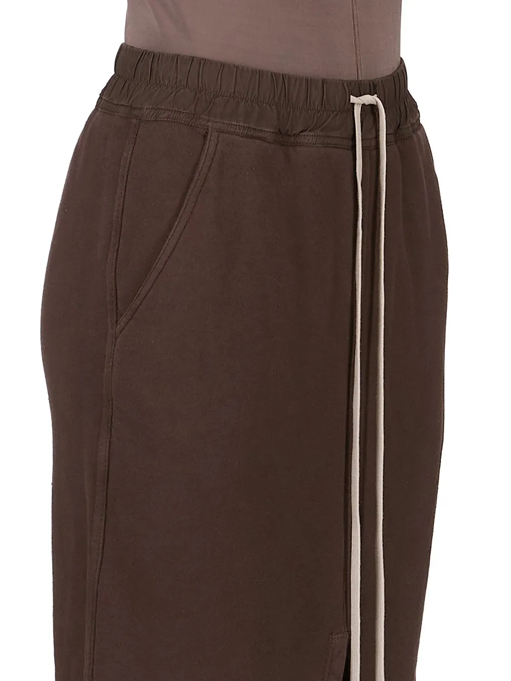 Drkshdw Concordians Phleg Pillar Skirt In Dark Dust Slub Felpa