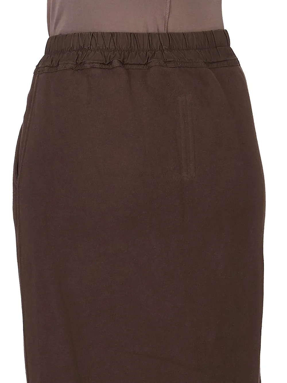 Drkshdw Concordians Phleg Pillar Skirt In Dark Dust Slub Felpa