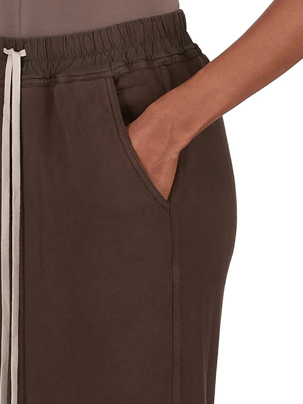 Drkshdw Concordians Phleg Pillar Skirt In Dark Dust Slub Felpa