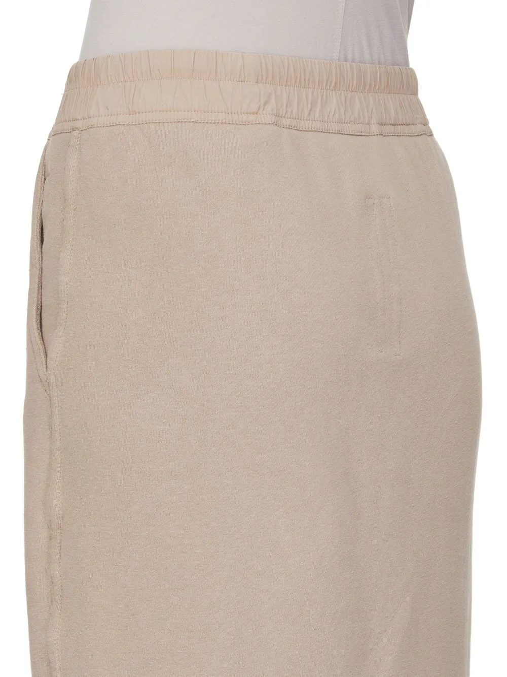 Drkshdw Concordians Phleg Pillar Skirt In Dirty Pearl Slub Felpa