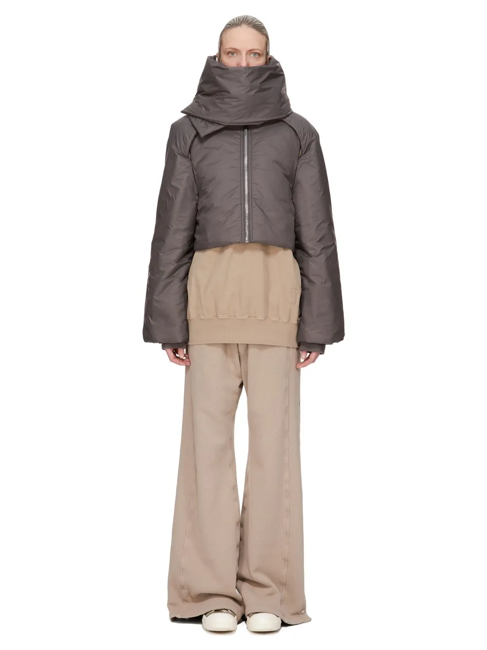 Drkshdw Concordians Pusher Pants In Dirty Pearl Slub Felpa