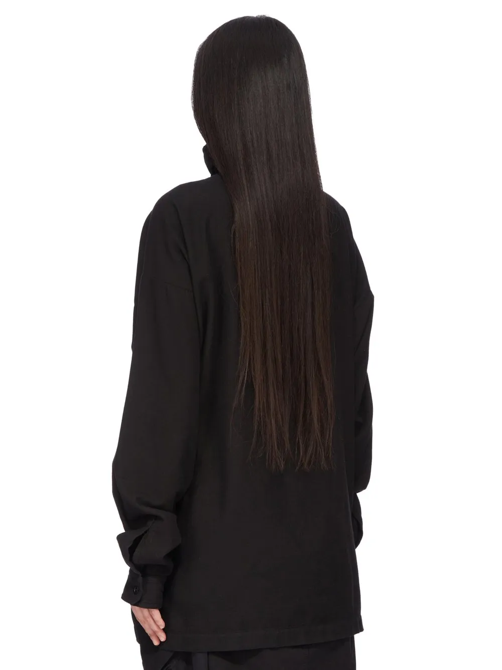 Drkshdw Concordians Jumbo Shirt In Black Light Flannel
