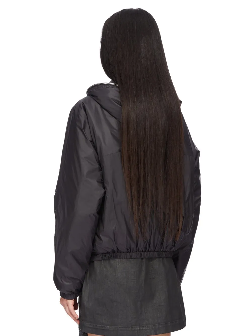 Drkshdw Concordians Selaed Windbreaker In Black Recycled Nylon.