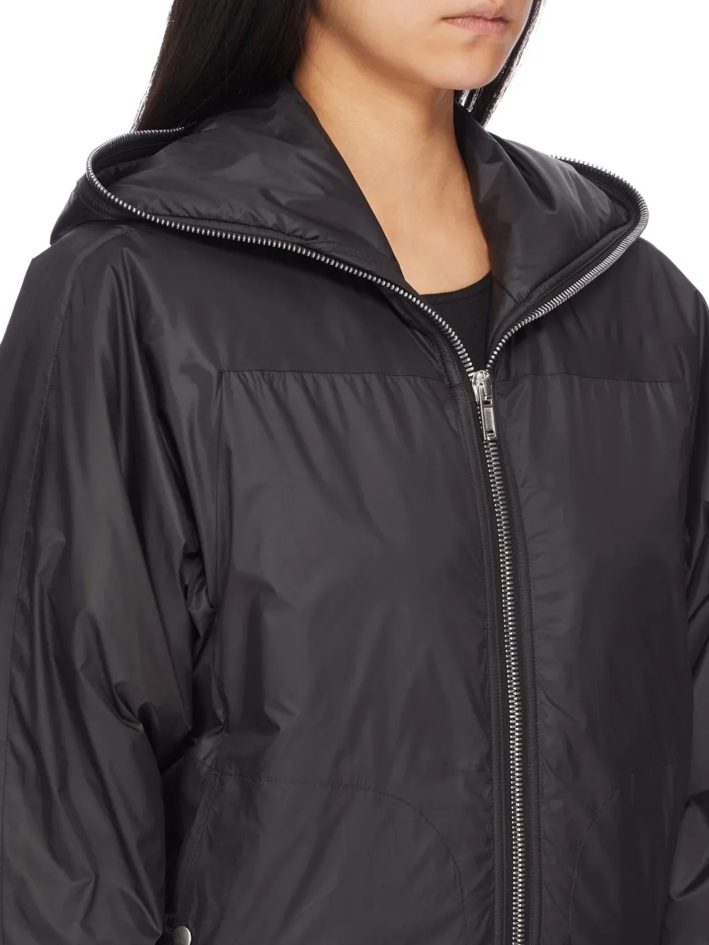 Drkshdw Concordians Selaed Windbreaker In Black Recycled Nylon.