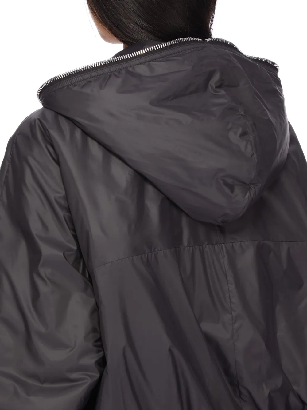 Drkshdw Concordians Selaed Windbreaker In Black Recycled Nylon.