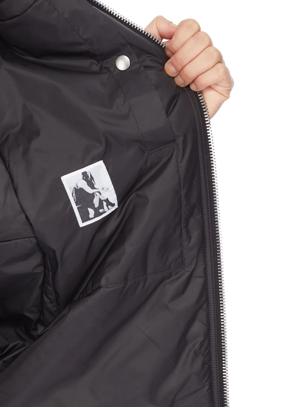 Drkshdw Concordians Selaed Windbreaker In Black Recycled Nylon.