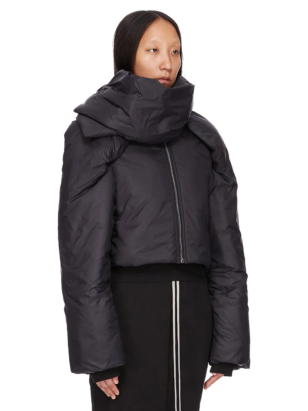 Drkshdw Concordians Covertible Jkt In Black Recycled Nylon