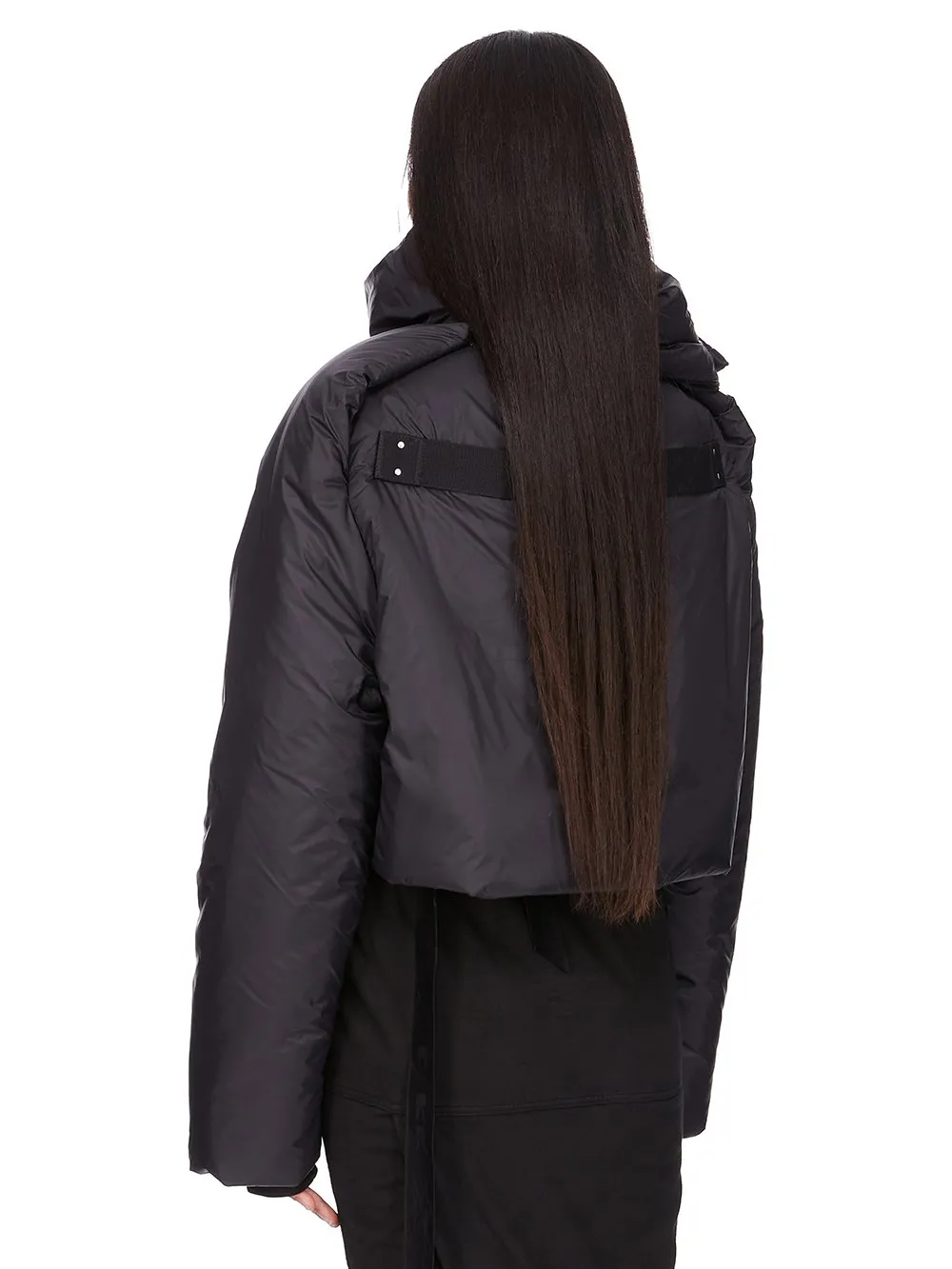 Drkshdw Concordians Covertible Jkt In Black Recycled Nylon