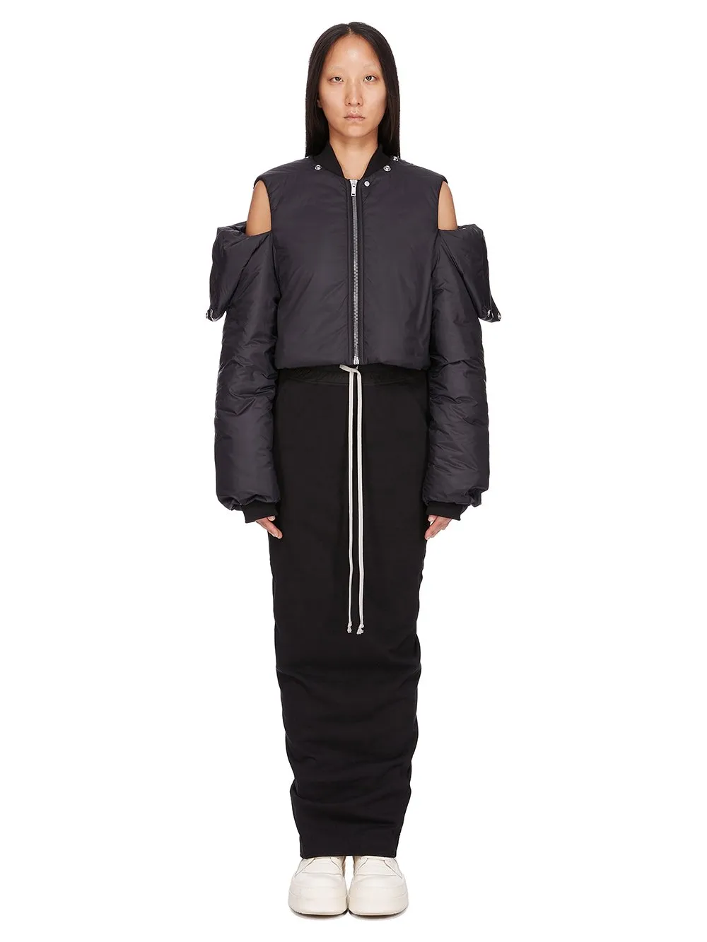 Drkshdw Concordians Covertible Jkt In Black Recycled Nylon