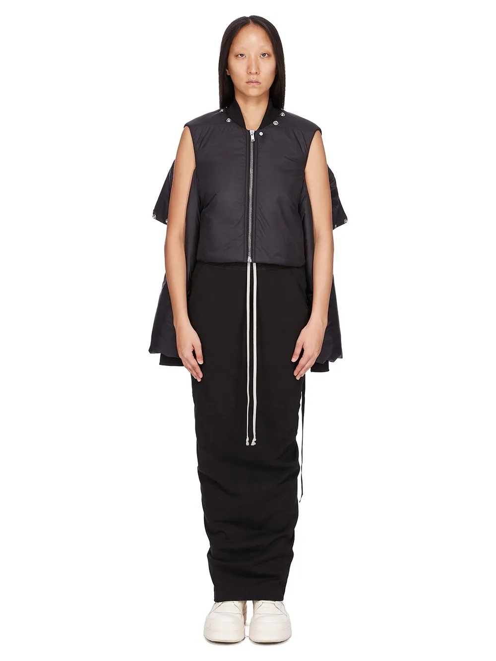 Drkshdw Concordians Covertible Jkt In Black Recycled Nylon