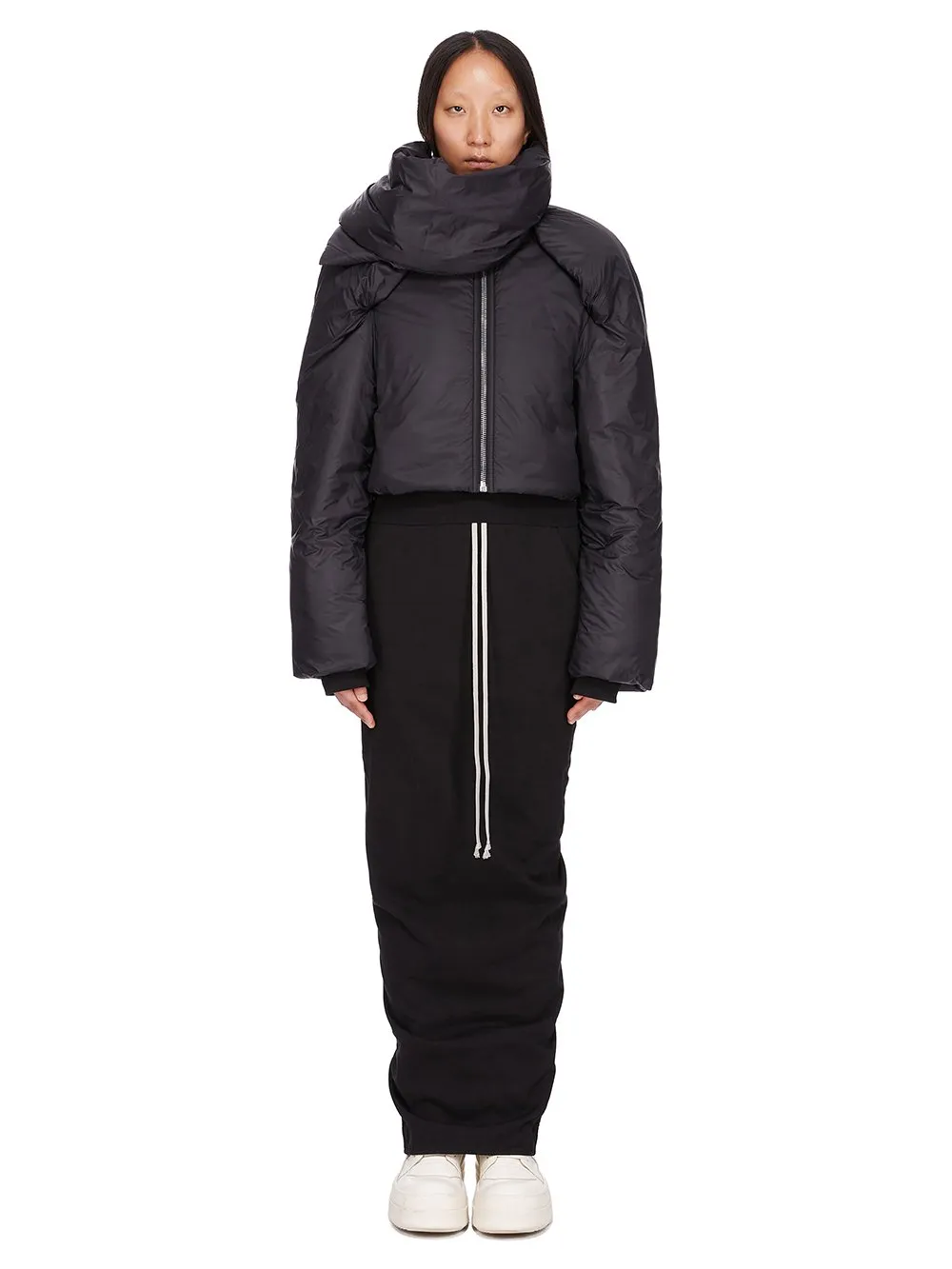 Drkshdw Concordians Covertible Jkt In Black Recycled Nylon