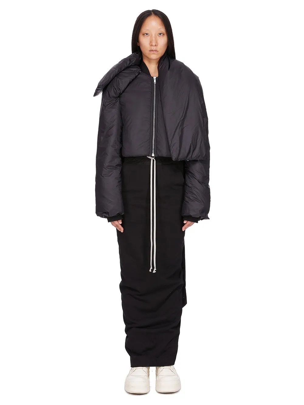 Drkshdw Concordians Covertible Jkt In Black Recycled Nylon