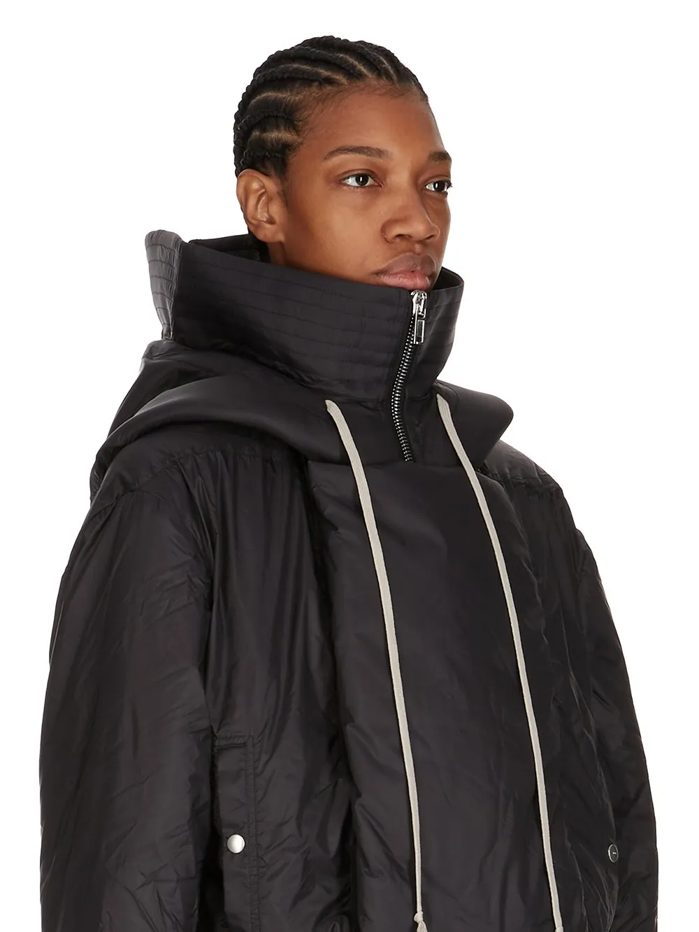 Drkshdw Concordians Cropped Alice Parka In Black Recycled Nylon