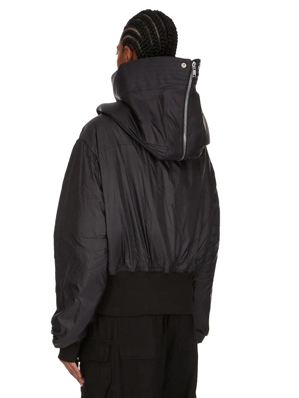 Drkshdw Concordians Cropped Alice Parka In Black Recycled Nylon
