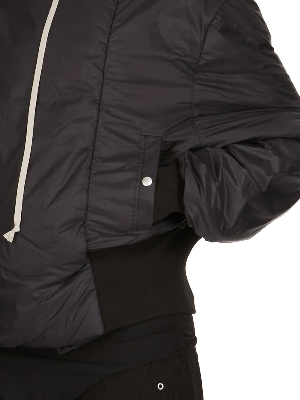 Drkshdw Concordians Cropped Alice Parka In Black Recycled Nylon