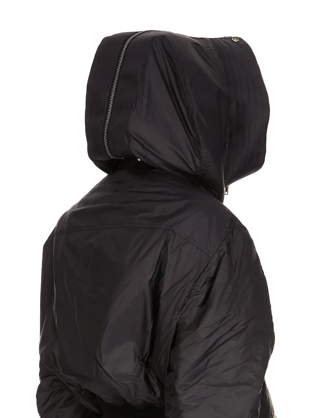 Drkshdw Concordians Cropped Alice Parka In Black Recycled Nylon
