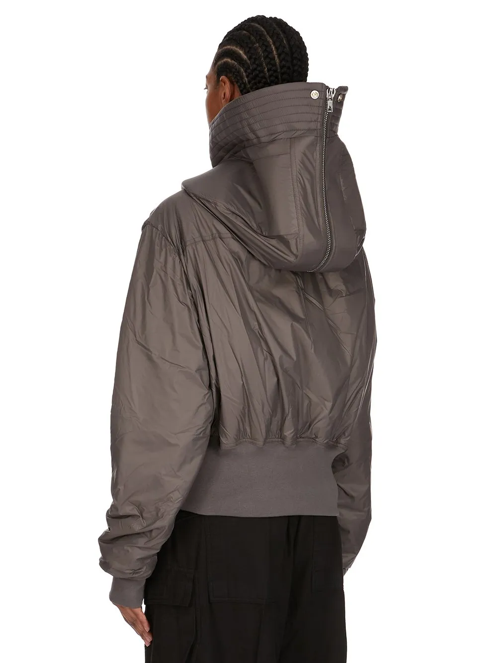Drkshdw Concordians Cropped Alice Parka In Bronze Recycled Nylon