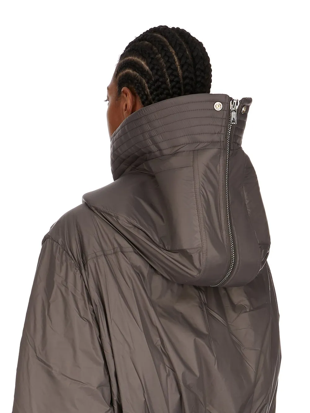 Drkshdw Concordians Cropped Alice Parka In Bronze Recycled Nylon