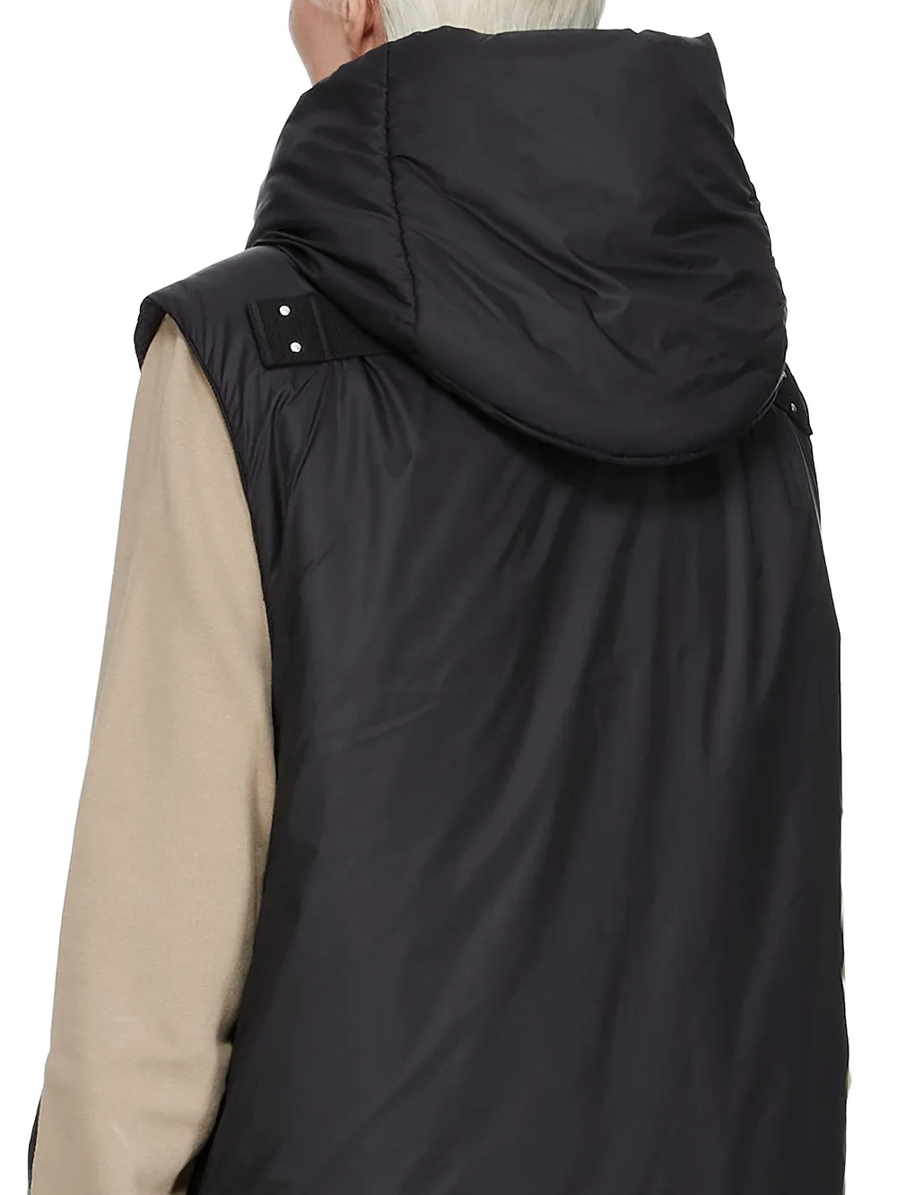 Drkshdw Concordians Hooded Liner In Black Recycled Nylon