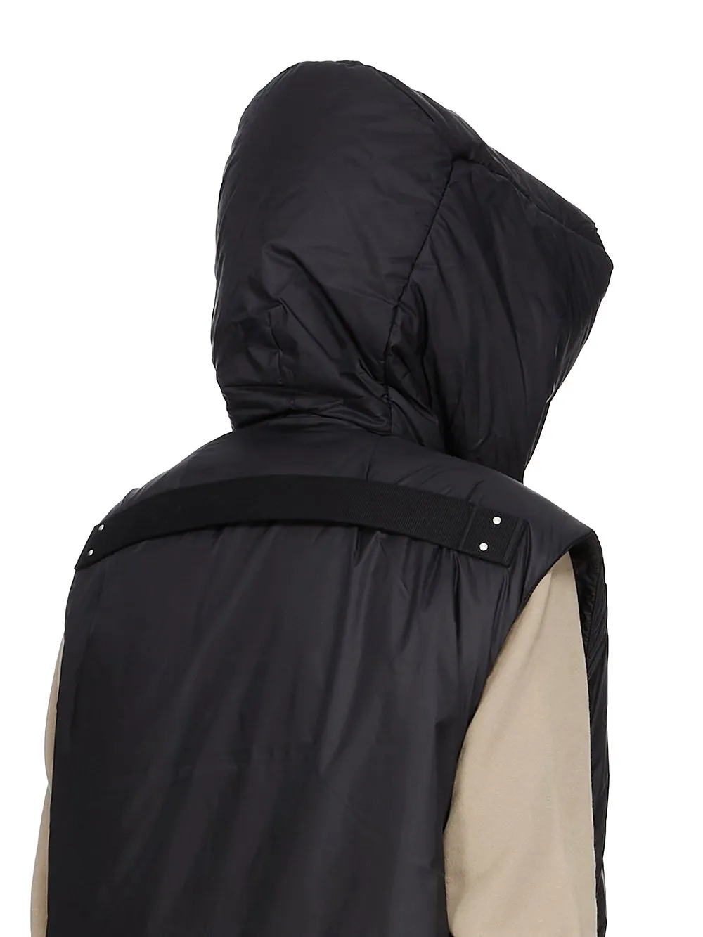 Drkshdw Concordians Hooded Liner In Black Recycled Nylon