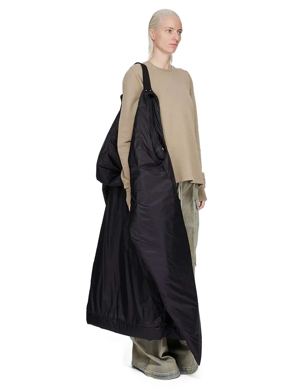 Drkshdw Concordians Hooded Liner In Black Recycled Nylon