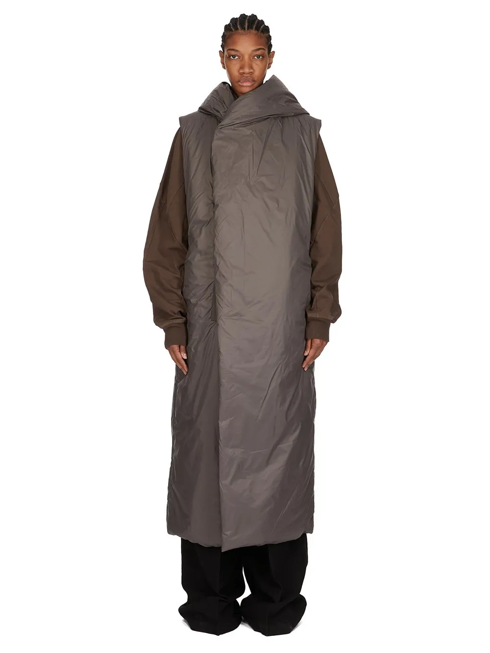 Drkshdw Concordians Hooded Liner In Bronze Recycled Nylon