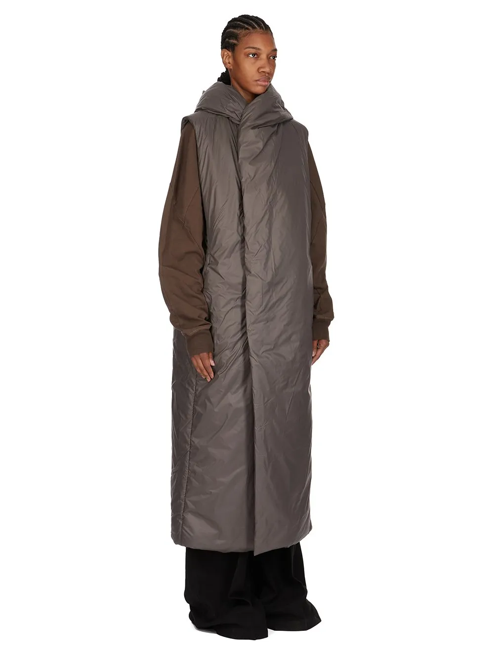 Drkshdw Concordians Hooded Liner In Bronze Recycled Nylon
