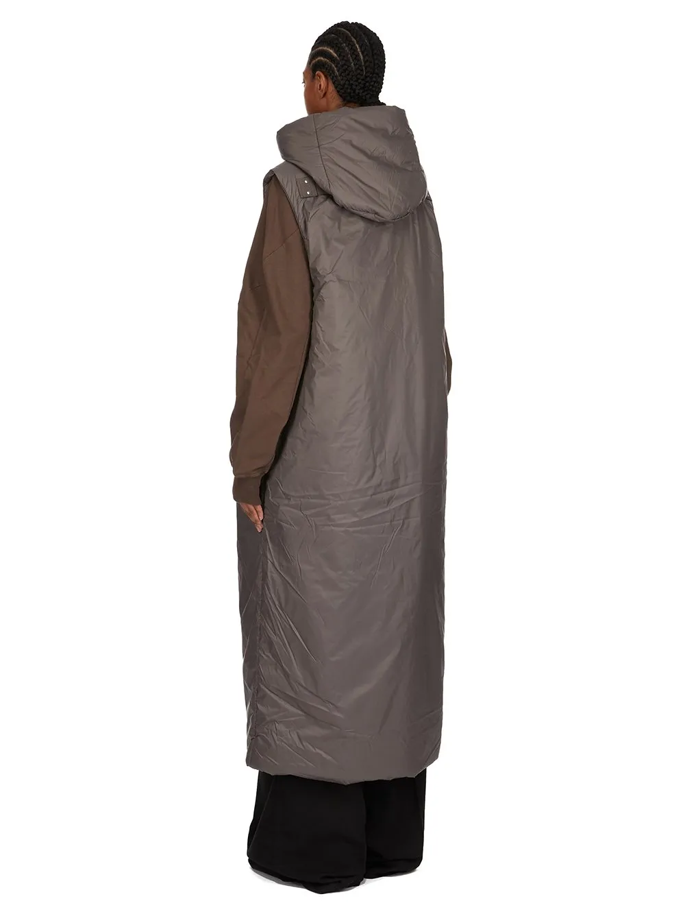 Drkshdw Concordians Hooded Liner In Bronze Recycled Nylon