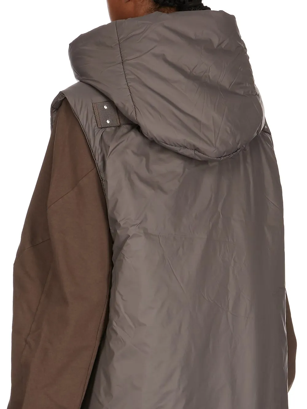 Drkshdw Concordians Hooded Liner In Bronze Recycled Nylon