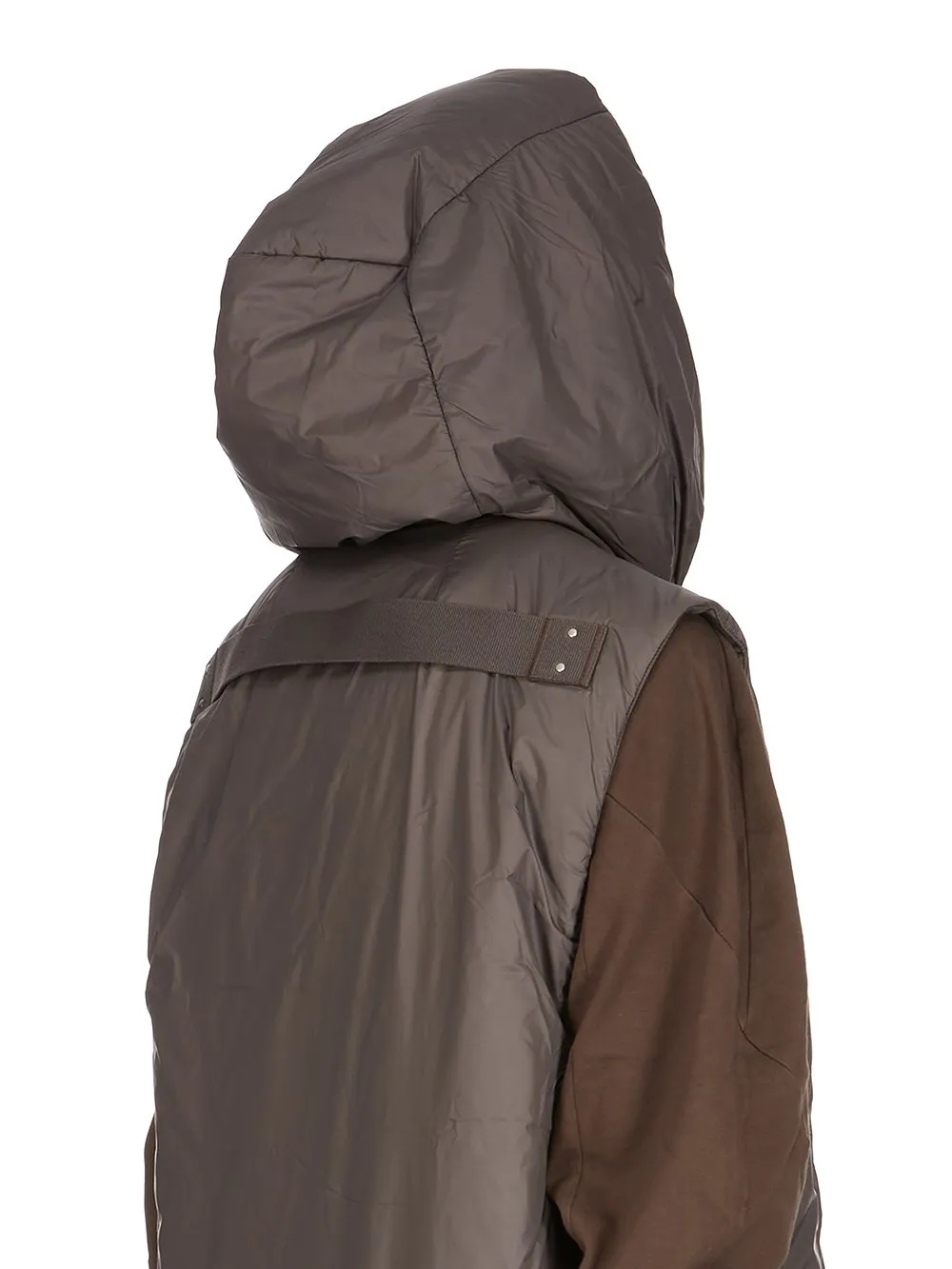 Drkshdw Concordians Hooded Liner In Bronze Recycled Nylon