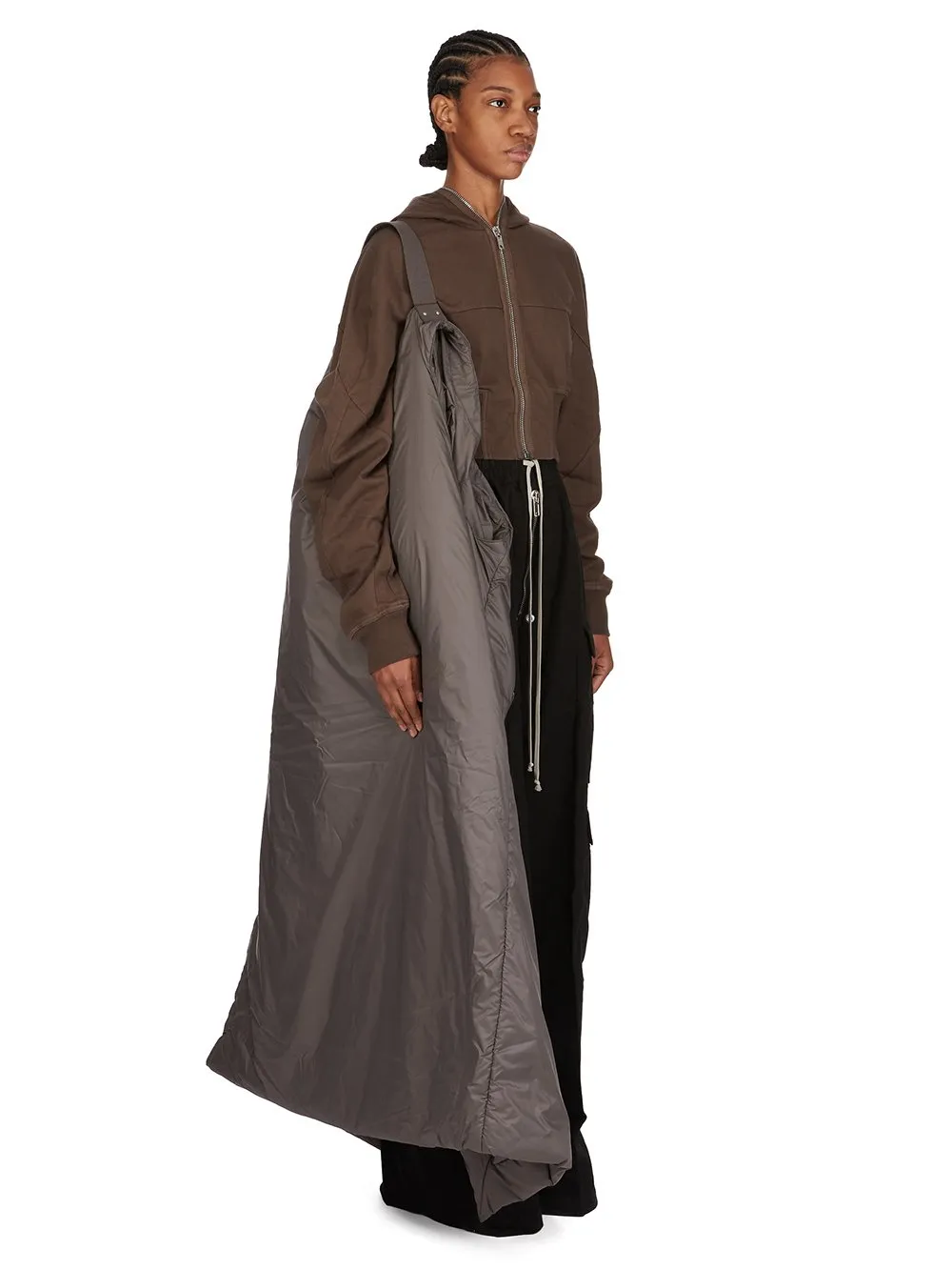 Drkshdw Concordians Hooded Liner In Bronze Recycled Nylon