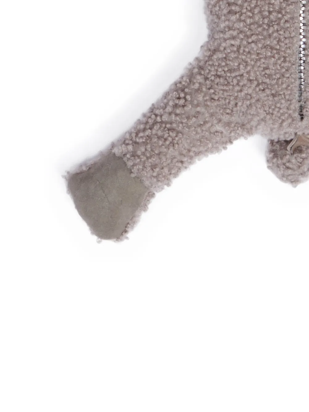 Rick Owens Hun Bunny In Dark Dust Lamb Shearling